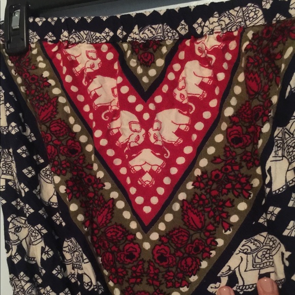 Elephant print tube top romper - Picture 3 of 4